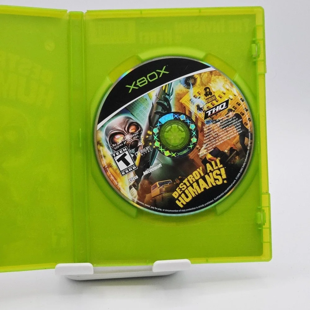 Destroy All Humans! Microsoft Xbox Video Game Complete Disc THQ NTSC Case‎ Retro